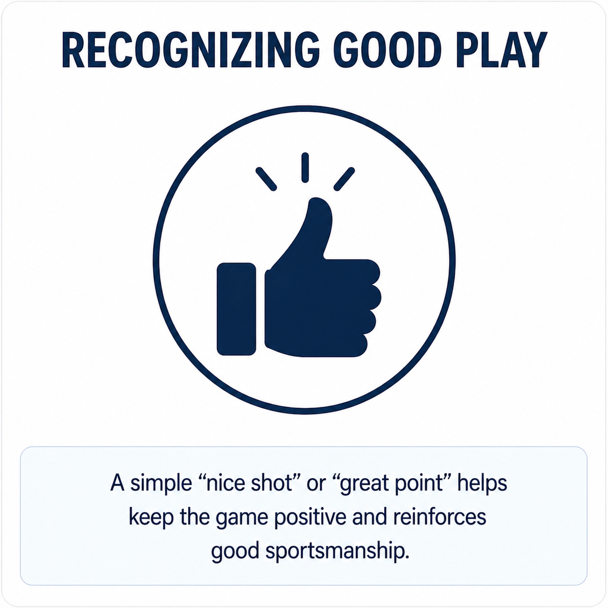 Recognizing Good Play pickleball strategy diagram